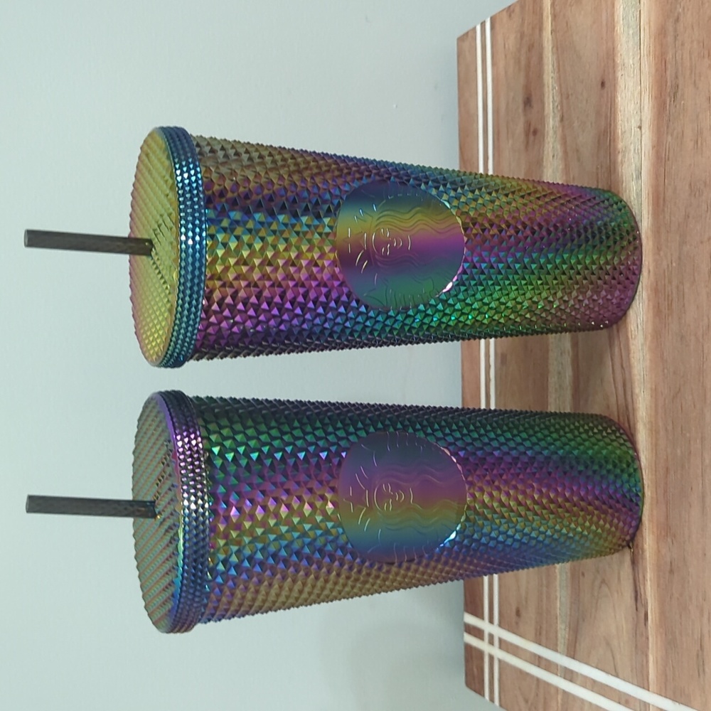 Starbucks Halloween 2023 Oil Slick Rainbow Iridescent Venti Tumbler 24oz